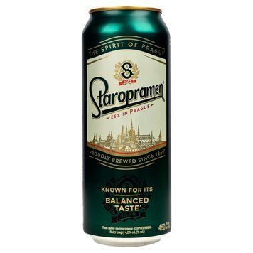 Пиво "Staropramen" бан.0.48л