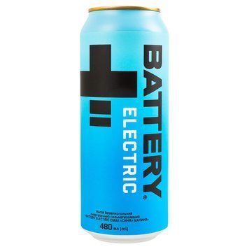 Напій б/а енерг сил/газ Battery Electric смак &laquo;синя&raquo; малина бан.0.48л